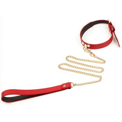  Collier-Laisse Master Me Rouge